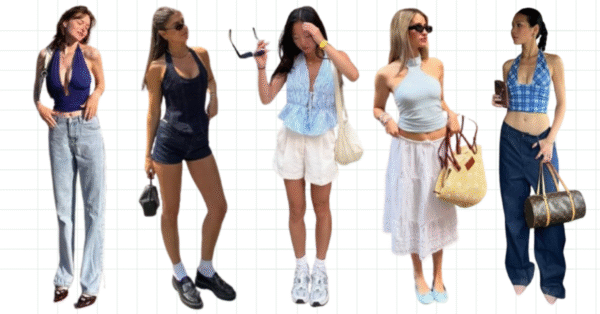 Blue Halter Top Looks Fashion Girls Can’t Stop Wearing These