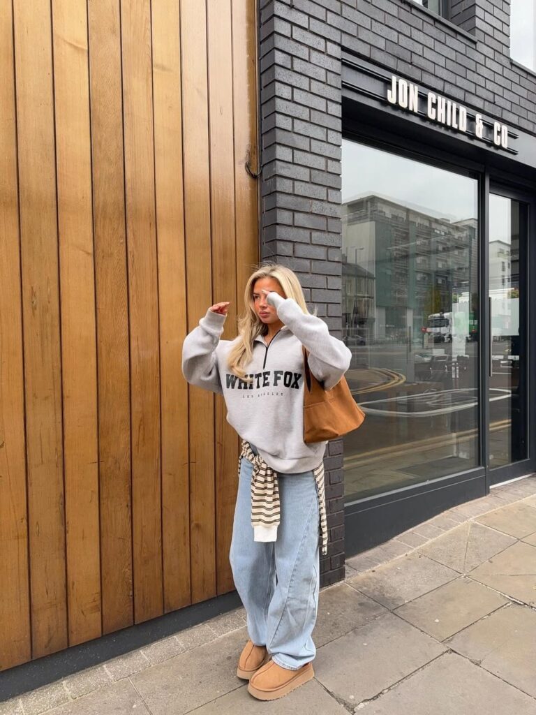 Outfits With White Hoodie