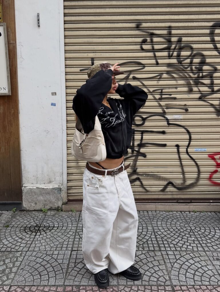 White Cargo Trousers