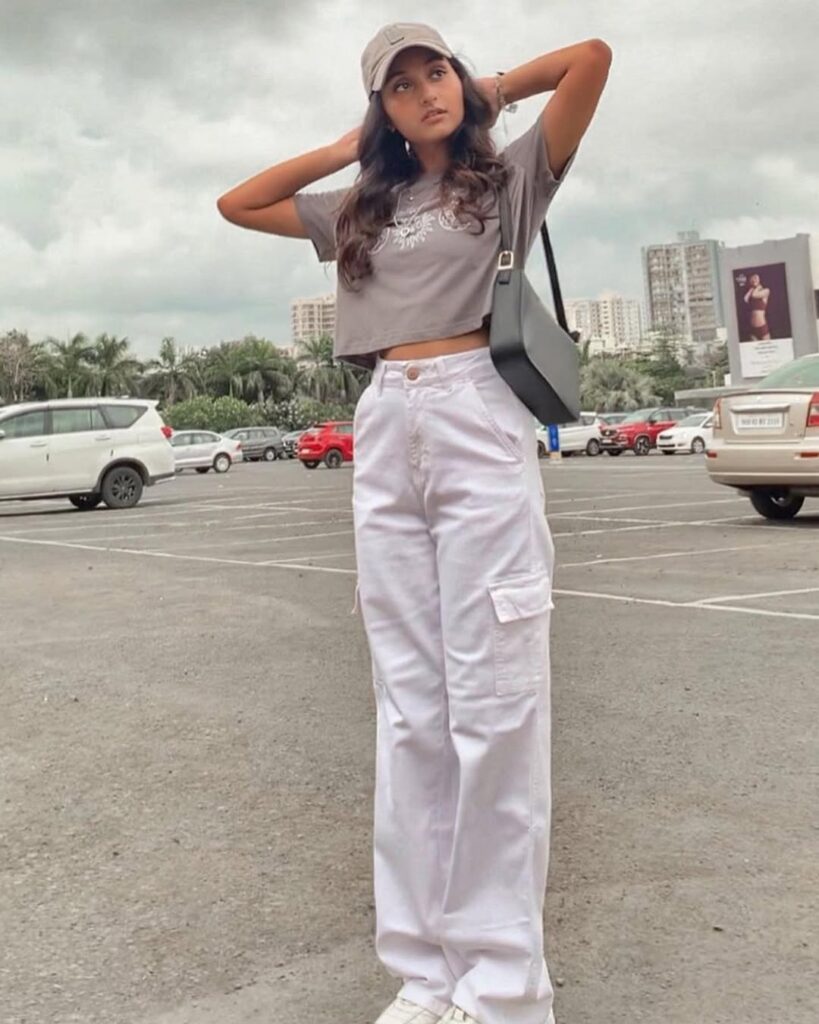 White Cargo Trousers